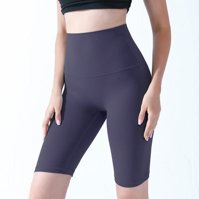 High-Waist Hip-Lifting Sports Shorts Training Fitness Exercise Five-Point Pants