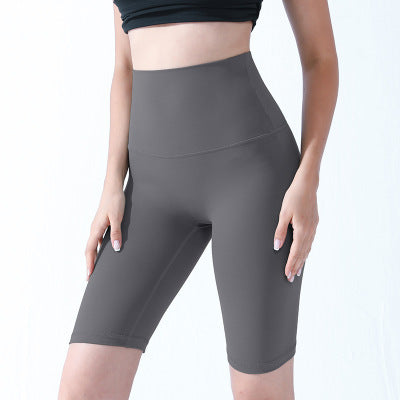 High-Waist Hip-Lifting Sports Shorts Training Fitness Exercise Five-Point Pants