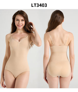 Seamless Camisole Jumpsuit Belly Contracting Hip Lift Body Shaping Corset