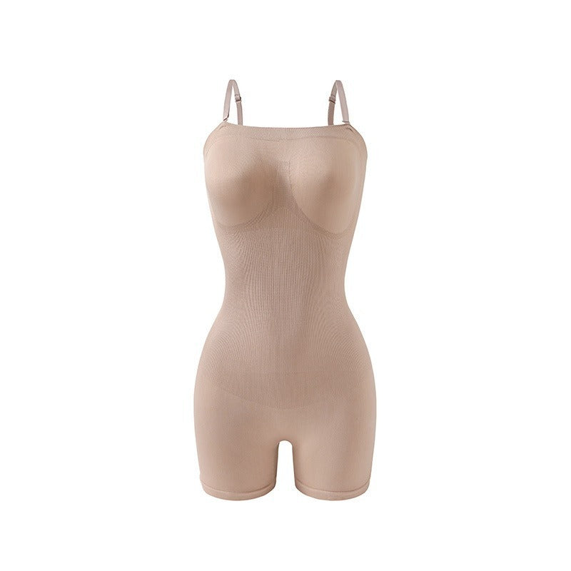 Belly Contracting Hip Raise Skinny Body Shaping Triangle Jumpsuit T-back