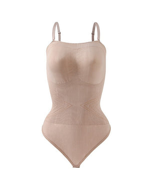 Belly Contracting Hip Raise Skinny Body Shaping Triangle Jumpsuit T-back