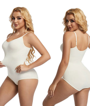 Women's Fashion Simple Seamless Body Shaping Breasted Elastic Jumpsuit
