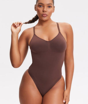 Women's Fashion Simple Seamless Body Shaping Breasted Elastic Jumpsuit